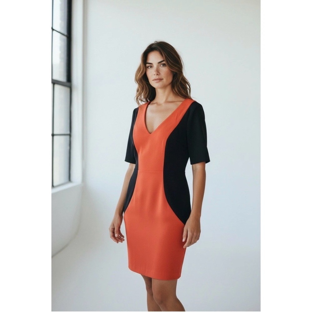TRINA TURK Colorblock Sheath Dress